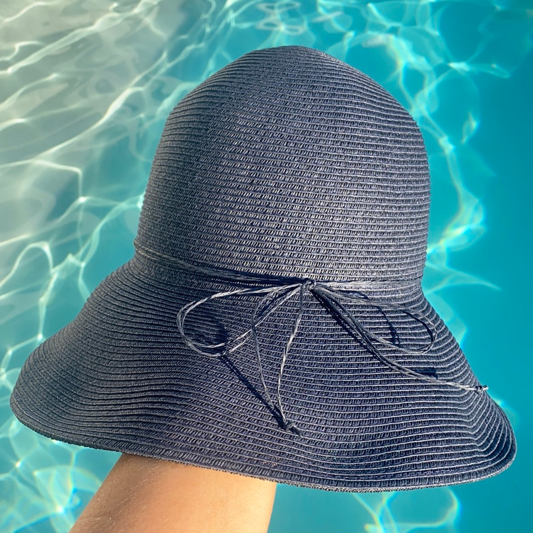 Byron - Navy Straw Hat High UPF Rating